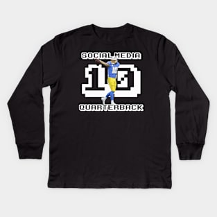 Justin Herbert - Social Media Quarterback Kids Long Sleeve T-Shirt